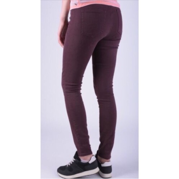 3 / 40$ GAP 1969 Resolution Pull On Legging Skinny Jeans Burgundy Size 31 - Picture 3 of 8